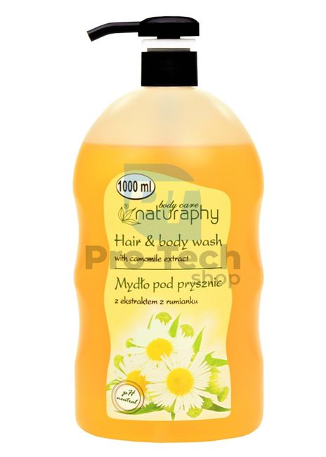 Gel de duș și șampon 2în1 cu extract de mușețel Naturaphy 1000ml 30059