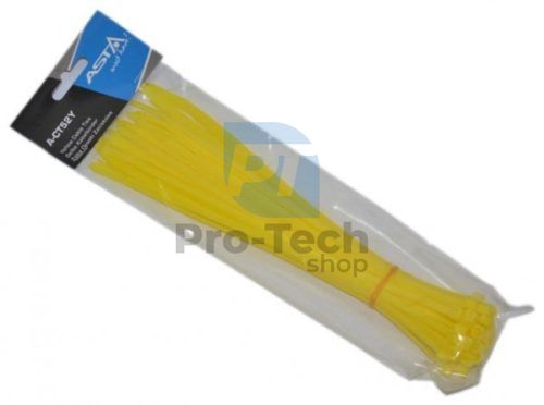 Coliere rapide din plastic 5x250mm galben 50 bucăți A-CT52Y 12339