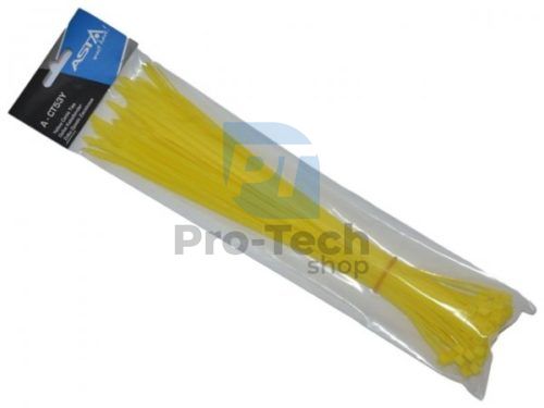 Coliere rapide din plastic 5x300mm galben 50 bucăți A-CT53Y 12344