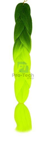 Împletituri de păr sintetic ombre verde-neon W10344 75313