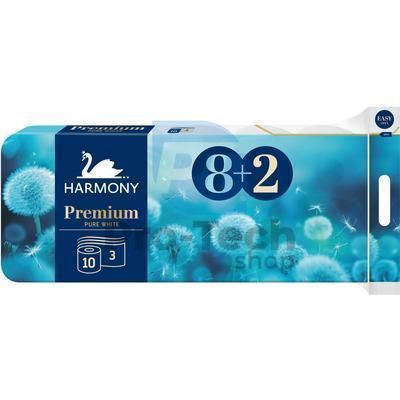 Hârtie igienică 3 straturi HARMONY PREMIUM - 8+2buc 30502