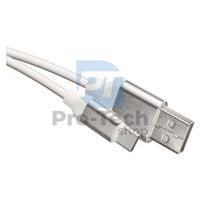 Cablu USB 2.0 A/M - C/M 1m alb 71876