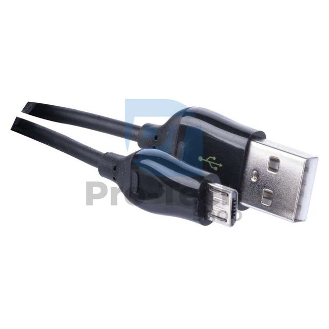 Cablu USB 2.0 A/M - micro B/M 1m negru, Quick Charge 70361