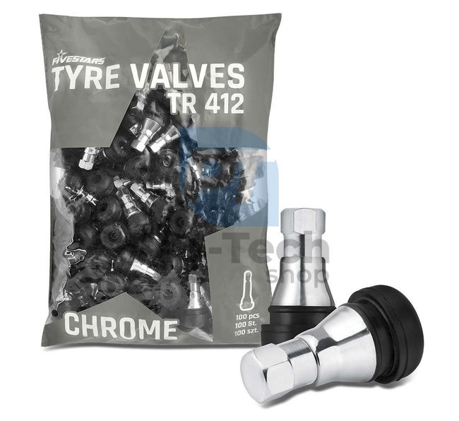 Set valve Tubeless TR412 cromate – 100 piese 11767