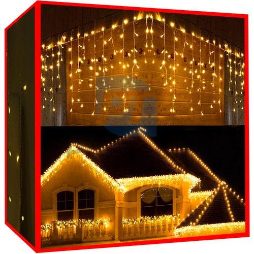 Instalație Crăciun LED - țurțuri 500 alb cald 76161