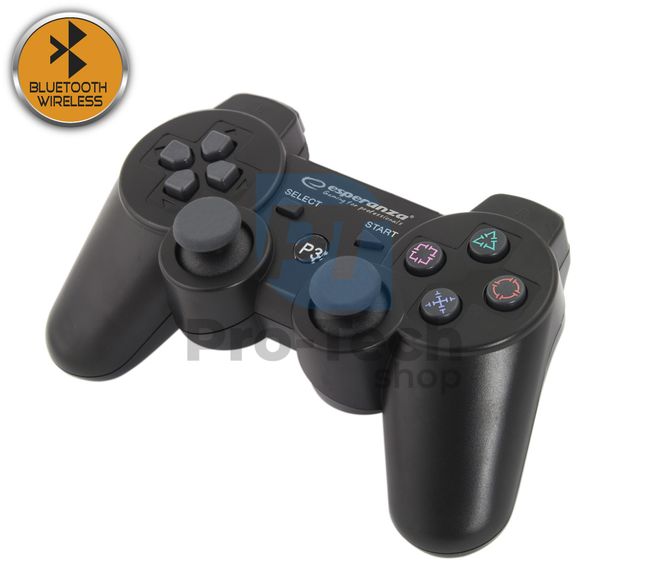 Gamepad wireless cu vibrații PS3 MARINE, bluetooth, negru
