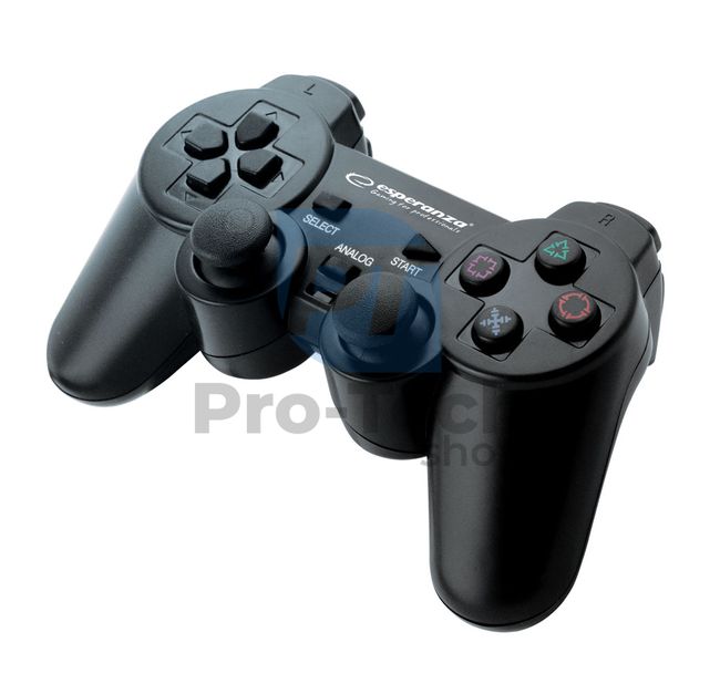 Gamepad cu vibrați PS2/PS3/PC USB CORSAIR, negru