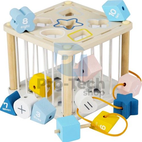Jucărie - cub senzorial din lemn 22885 76187