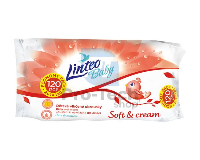 Șervețele umede Linteo Baby Soft and Cream 120 bucăți 30432