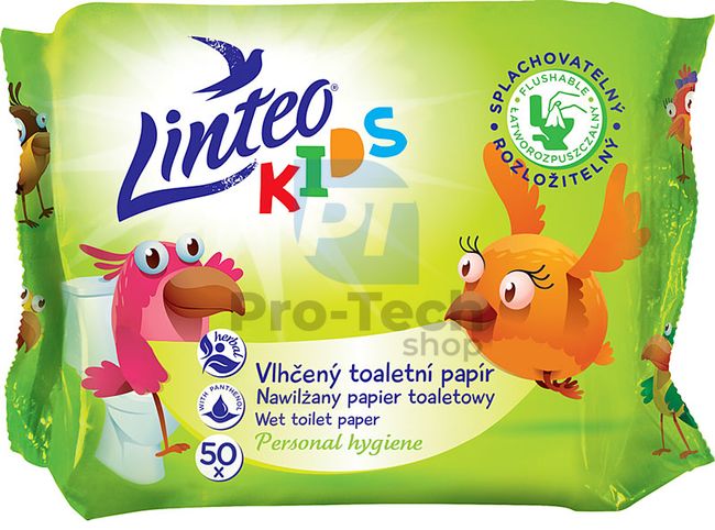 Șervețele hârtie igienică umedă Linteo Kids 50 bucăți 30442