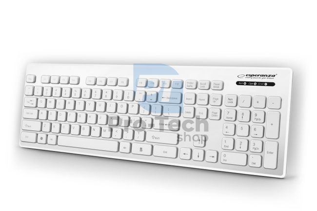 Tastatură USB rezistentă la apă SINGAPORE, alb