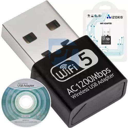 Adaptor Wi-Fi pentru USB 1200Mbps Izoxis 19181 75550