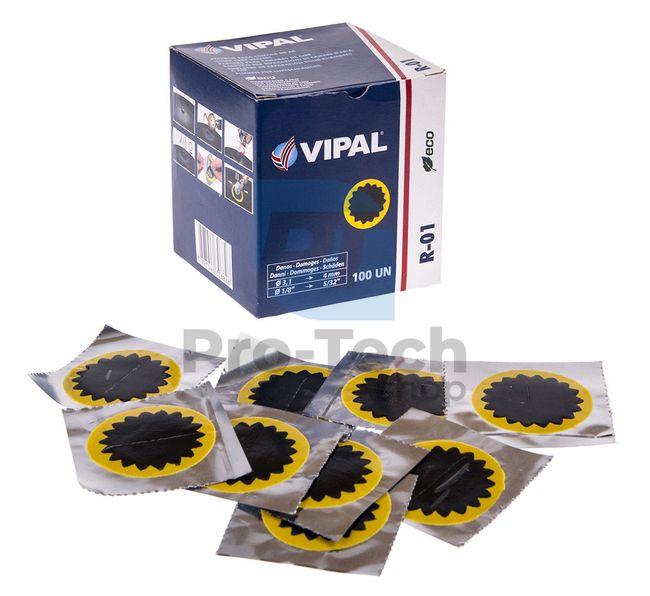 Petice vulcanizare Vipal 40mm R01 100 bucăți 11029